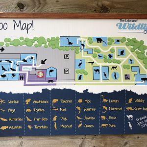 Zoo Map at Lakeland Wildlife Oasis (2020)