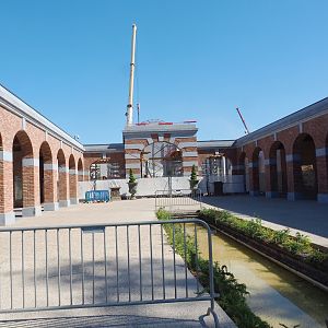 Construction of new main entrance - Seen from bird breeding center, 2022-06-28