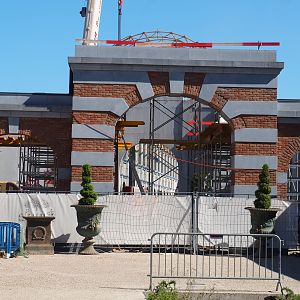 Construction of new main entrance - Seen from bird breeding center, 2022-06-28