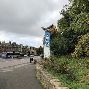 Zoo Sign at Edinburgh Zoo (2020)