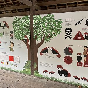 Red Panda Exhibit - great sign!