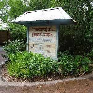 Maharajah Jungle Trek Signage at Disney's Animal Kingdom (2014)