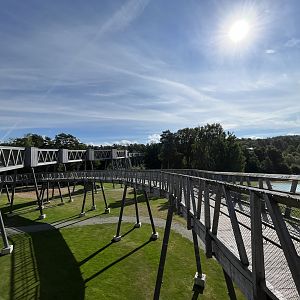 Enormous Walkway Into Zoo