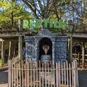 Reptile house entrance