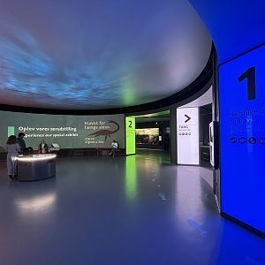 Space Station? No, it’s the main hub to the 3 galleries