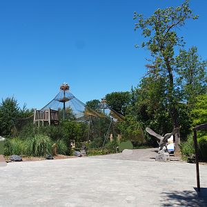 Park view towards raptor village, 2022-06-28