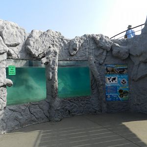 Marine otter underwater viewing - Parque Zoológico Huachipa