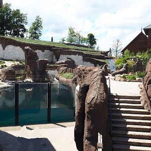 The Land of the Cold - Polar bear underwater viewing area, walkways and above water walrus viewing area, 2022-06-28