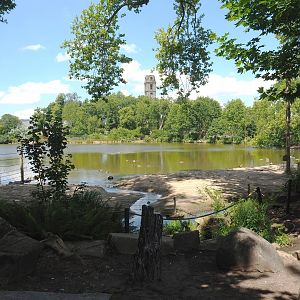 Lakeside view and Beach for elephant bathing, 2022-06-28