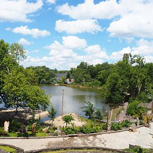 Park view from The Kingdom of Ganesha with lake and beach, 2022-06-28