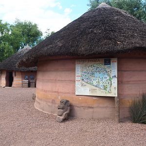 Tamberma African village toilet buildings, 2022-06-28