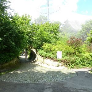 Large aviary entrance