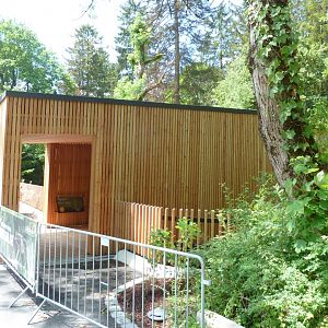 Eurasian wolf viewing/information point