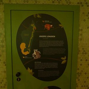 Welt der Affen - Information sign