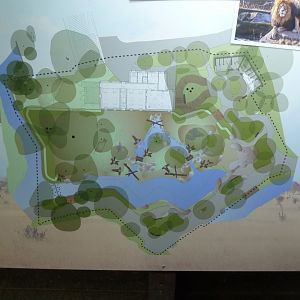 Lion enclosure - Map
