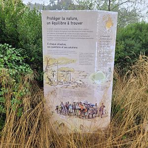 Ecosystem conservation sign -Parc Zoologique de Paris (2022)