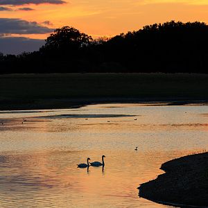 Sunset over the reserve's Lake / Watatunga / 15-9-22
