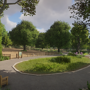 General View of Outdoor Enclosures (Planet Zoo)