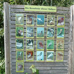 Walk through aviary for wading birds
