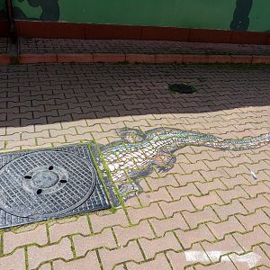 painting in front of A&T house