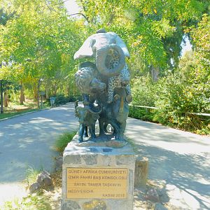 Statue of a Stack of Animals