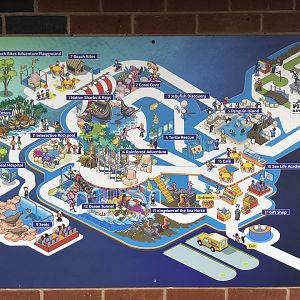 Map at SEA LIFE Scarborough (September 2022)