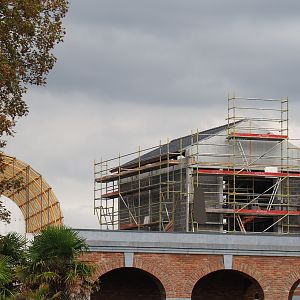 New entrance construction site, 2022-09-15