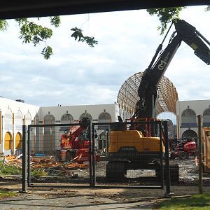 New entrance construction site, 2022-09-15