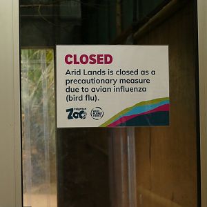 Arid Lands sign, October 2022