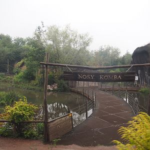 Access to Nosy Komba lemur island seen from the train, 2022-09-14