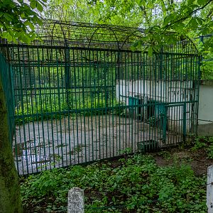 old enclosure of wolves