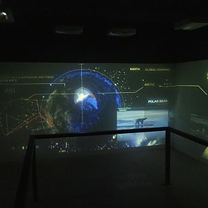 Polar bear exhibition - Climate change and melting of Arctic sea ice display, 2022-09-14