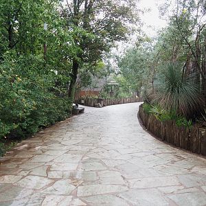 Walkway to koala house and The Land of Origins, 2022-09-15