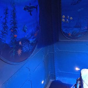 Staircase with marine murals, 2022-09-14