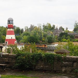 Landscape with lighthouse, new island and parts of The Kingdom of Ganesha, 2022-09-15