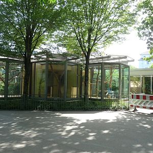 Affenhaus - cages for collared mangabey