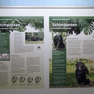 Affenhaus - Information board