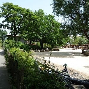 African savannah construction site