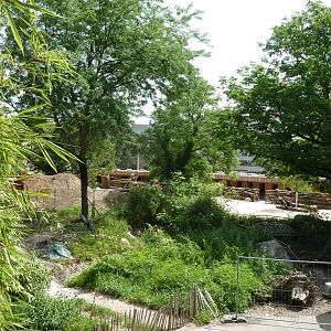 African savannah construction site