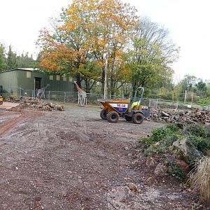 New zebra enclosure developments, October 2022