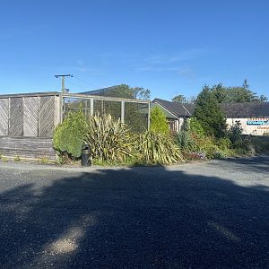 Entrance and Black curassow exhibit 230922