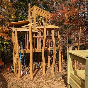 Even more tree house construction