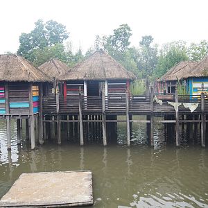 African stilt village inspired by Ganvié in Benin, 2022-09-14