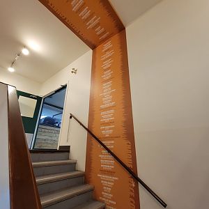 Ecomuseum Zoo - Lists of species on the wall