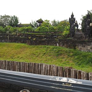 The Kingdom of Ganesha landscape - Rice paddies and themed stairs to temples, 2022-09-15