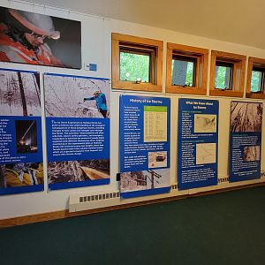 Squam Lakes NSC, 7/22 - Trailhead Gallery, info about ice storms