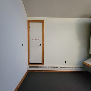 Squam Lakes NSC, 7/22 - Trailhead Gallery, a very tiny door