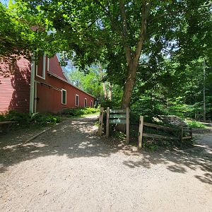 Squam Lakes NSC, 7/22 - Red barn, exit to Kirkwood Gardens