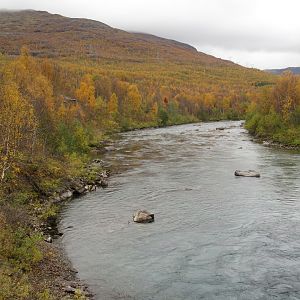 View of river that runs through the zoo