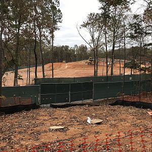 Asia Construction site seen from near Prairie Geyser